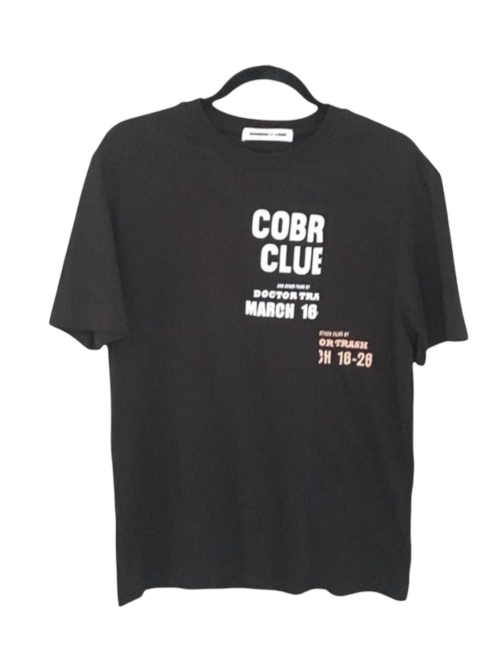 new McQ • Alexander McQueen ★ Cobra Club Patchwork Tee T Shirt ★ Black Large ★ - Picture 10 of 16